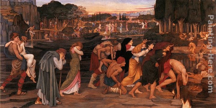 John Roddam Spencer Stanhope The Waters of Lethe by the PLains of Elysium